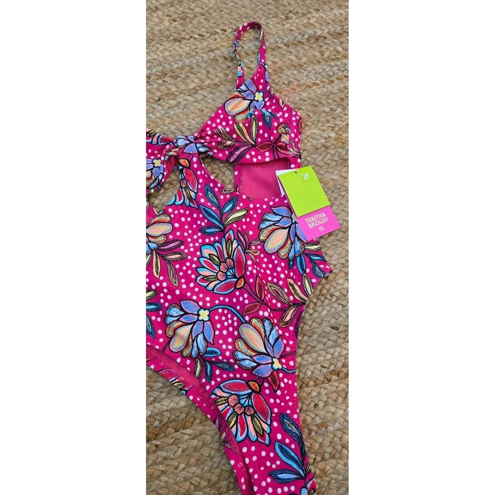 Floral Print Cutout One Piece - Tabitha Brown‎ X Target S(4-6)